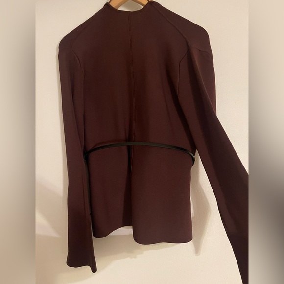 Zara Elegant Brown Knitted Women's Jacket - Picture 8 of 10